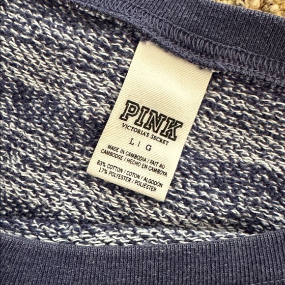 VS Pink Vintage Crewneck | Washed Blue | Size L - Picture 4 of 8